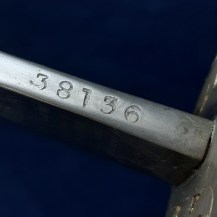 British Boer War Patent Solid Hilt Sword, Lt Claud DArcy Cayley, Middlesex Regt 30
